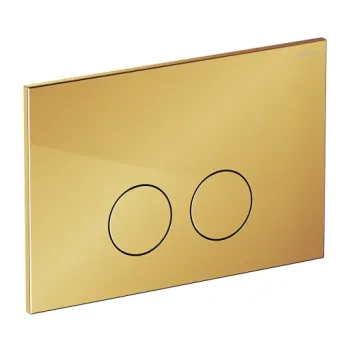 Montāžas rāmis OMNIRES FLUSH SET STRONGFRAME tualetes podam piekaramajam ar MINIMAL skalošanas vadības plāksni, pulēts zelts