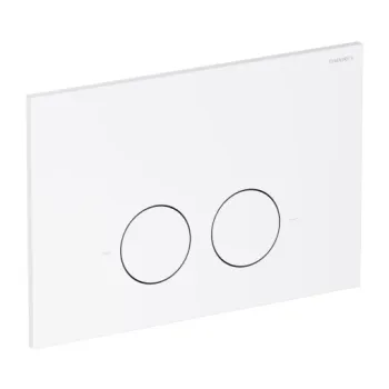 Piekaramā tualetes poda montāžas rāmis OMNIRES ECO FLUSH SET STRONGFRAME, ECO skalošana, ar MINIMAL skalošanas vadības plāksni, matēti balts