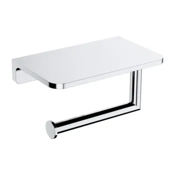 Tualetes papīra turētājs Omnires MODERN PROJECT, ar plauktu, pulēts hroms MP60511CR
