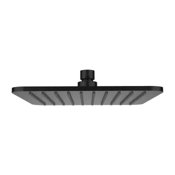 Dušas galva Omnires SLIMLINE, 20 × 20 cm, 1 strūklas režīms, matēta melna WG220-OBL