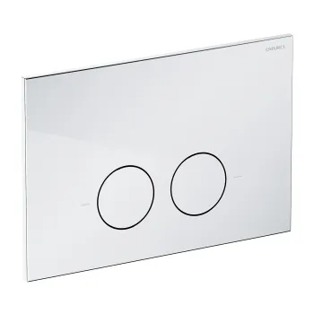 Skalošanas vadības plāksne OMNIRES MINIMAL, dual flush, pulēts hroms