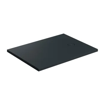 Taisnstūra dušas paliktnis OMNIRES AQUAROCK M+, pretslīdes kompozītmateriāla, 90 x 120 cm, matēts melns lava