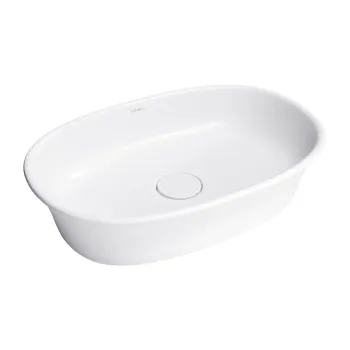 Vannas istabas izlietne Omnires CLASSICA M+, 61 × 40 cm, uz virsmas, bez pārplūdes, matēta balta CLASSICAUNBM