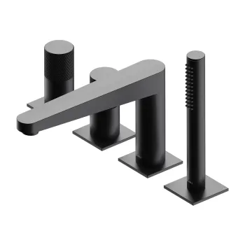 Vannas maisītājs OMNIRES CONTOUR, 4 atveru montāžai, matēta antracīts