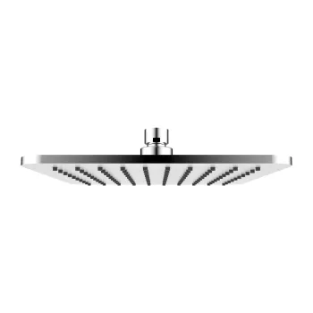 Dušas galva Omnires SLIMLINE, 20 × 20 cm, 1 strūklas režīms, pulēts hroms / balta WG220-OCRB