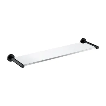 Vannas istabas plaukts Omnires MODERN PROJECT, 55 cm, stikla, matēts melns MP60930BL