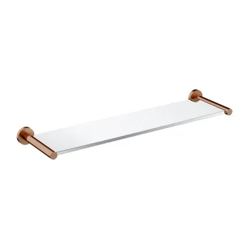 Vannas istabas plaukts Omnires MODERN PROJECT, 55 cm, stikla, birstēts varš MP60930CPB