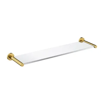 Vannas istabas plaukts Omnires MODERN PROJECT, 55 cm, stikla, birstēts misiņš MP60930BSB