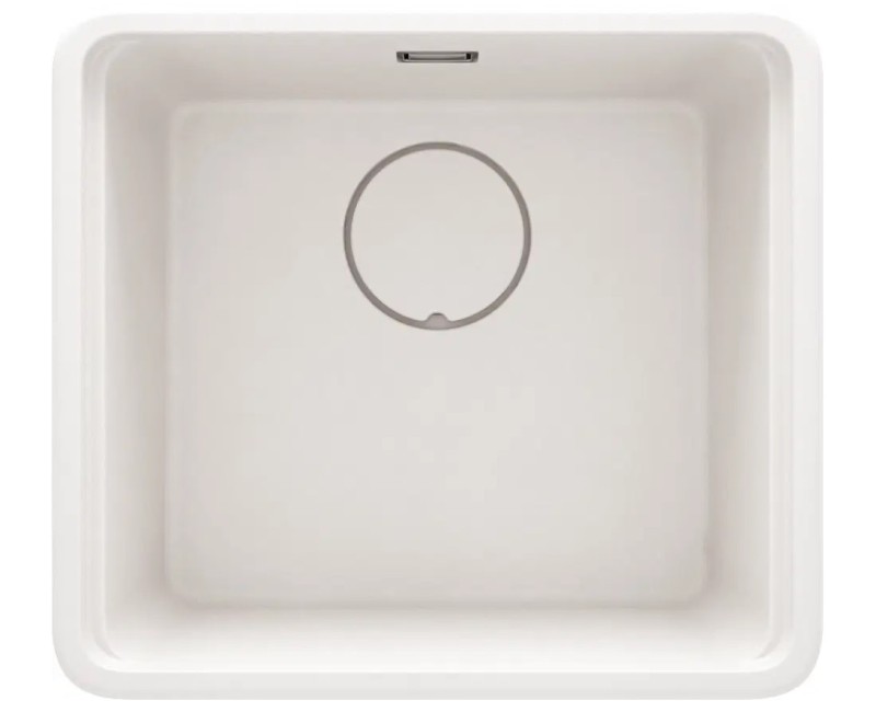 МОЙКА MOMI С 1 ЧАШЕЙ 450x500x229, АЛЕБАСТР, С АРМАТУРОЙ SAVER