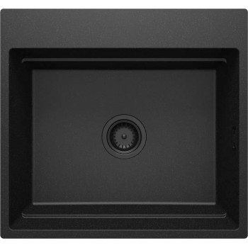 Virtuves izlietne Deante MAGNETIC Granīta 560x520x220mm, GRAPHITE METALLIC Melna