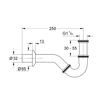 Bidē izvads Grohe , hroms, 28946000 NEW
