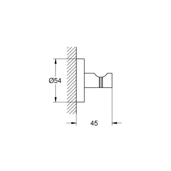 Drēbju pakaramais ākis Grohe QuickFix Start, supersteel, 41173DC0 NEW