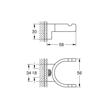 Drēbju pakaramais ākis Grohe Selection, dubultais, matēta Cool Sunrise, 41049GN0 NEW