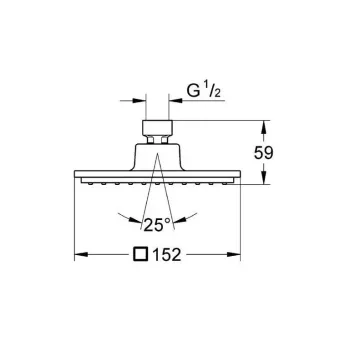 Dušas galva Grohe Euphoria Cube, hroms, 26468000 NEW
