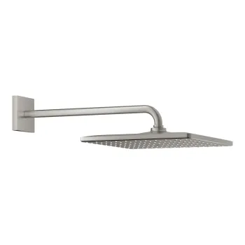 Dušas galva Grohe Rainshower 310 Mono Cube 9, 5 l/min, kronšteins 42 cm, supersteel, 26564DC0 NEW