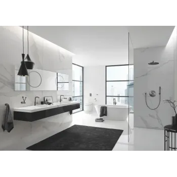 Dušas galva Grohe Rainshower Cosmopolitan 310, ar kronšteinu 38 cm, matēta tumšā grafīta, 26066AL0 NEW