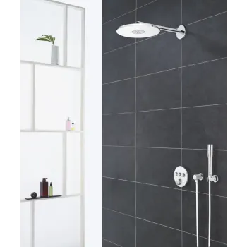 Dušas galva Grohe Rainshower SmartActive 310, kronšteins 43 cm, 2 režīmi, Moon White, 26475LS0 NEW