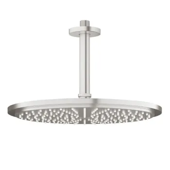 Dušas galva Grohe Rainshower, diametrs 31 cm, dušas griestu izvads 14 cm, supersteel, 26067DC0 NEW