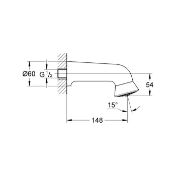 Dušas galva Grohe Relexa Sport, hroms, 28948000 NEW