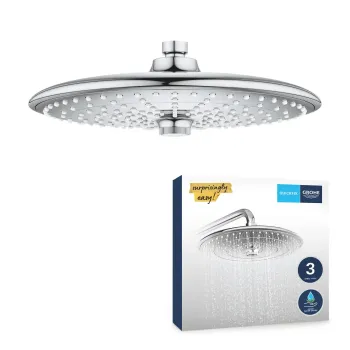 Dušas galva Grohe Vitalio Joy, 3 režīmi, diametrs 26 cm, hroms, 26462000 NEW