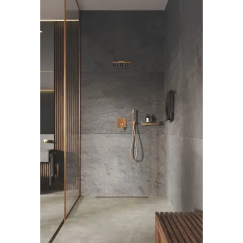 Dušas galva LV Grohe Rainshower SmartActive Cube 310, kronšteins 43 cm, 2 režīmi, matēta Warm Sunset, 26479DL0 NEW
