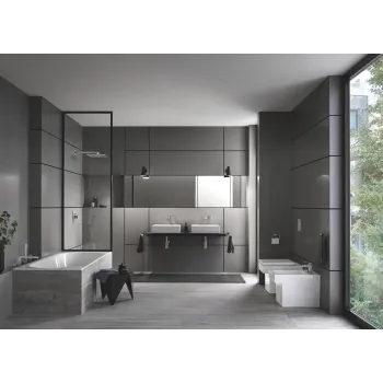Dušas galva LV Grohe Rainshower SmartActive Cube, kronšteins 43 cm, 2 režīmi, supersteel, 26479DC0 NEW