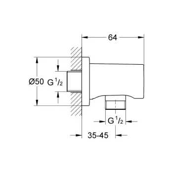 Dušas izvads Grohe Rainshower, supersteel, 27057DC0 NEW
