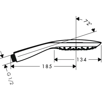 Dušas klausule Grohe Rainshower SmartActive Cube 130, 3 režīmi, hroms, 26550000 NEW