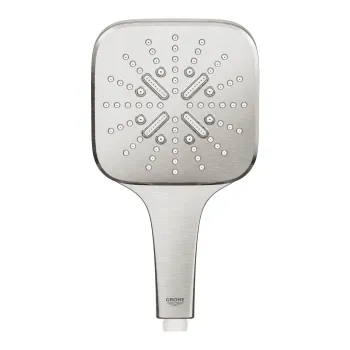 Dušas klausule Grohe Rainshower SmartActive Cube 130, 9.5 l/min, 3 režīmi, supersteel, 26582DC0 NEW
