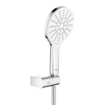 Dušas komplekts Grohe Rainshower SmartActive 130, 3 režīmi, ar šļūteni, 9.5 l/min, Moon White, 26580LS0 NEW