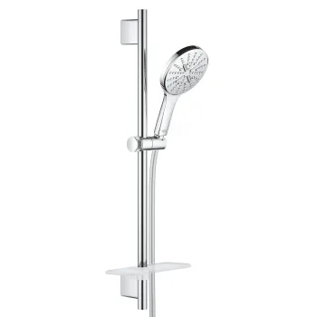 Dušas komplekts Grohe Rainshower SmartActive 130, 3 režīmi, stienis 60 cm ar šļūteni, 9.5 l/min, hroms, 26575000 NEW