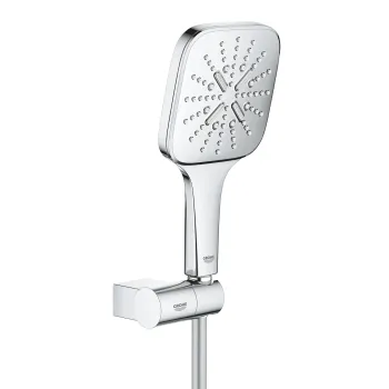 Dušas komplekts Grohe Rainshower SmartActive Cube 130, 3 režīmi, 9.5 l/min, hroms, 26588000 NEW
