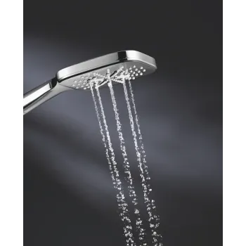 Dušas komplekts Grohe Rainshower SmartActive Cube 130, 3 režīmi, stienis 60 cm ar šļūteni, hroms, 26583000 NEW