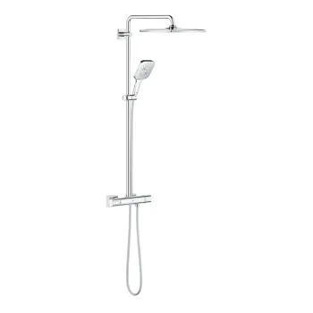 Dušas komplekts Grohe Rainshower SmartActive Cube 310, ar termostatu, 3 režīmi, 9.5 l/min, hroms, 26652000 NEW