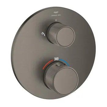 Dušas maisītājs Grohe Atrio Private Collection, iebūvējams, ar termostatu, diviem patērētājiem, matēta Hard Graphite, 24396AL0 NEW
