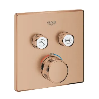 Dušas maisītājs Grohe Grohtherm SmartControl 2, ar termostatu, matēta Warm Sunset, iebūvēts, 29124DL0 NEW