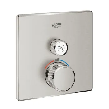 Dušas maisītājs Grohe Grohtherm SmartControl, ar termostatu, iebūvējams, supersteel, 29123DC0 NEW