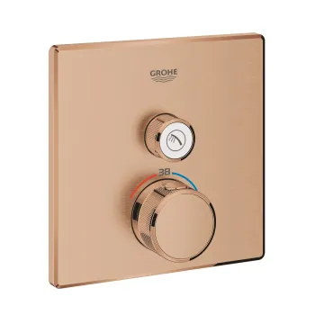 Dušas maisītājs Grohe Grohtherm SmartControl, ar termostatu, matēta Warm Sunset, iebūvējams, 29123DL0 NEW