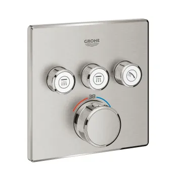 Dušas maisītājs Grohe Grohtherm SmartControl, iebūvējams, ar termostatu supersteel, iebūvēts, 29126DC0 NEW