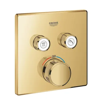 Dušas maisītājs Grohe Grohtherm SmartControl, termostata maisītājs, diviem patērētājiem, iebūvējams, Cool Sunrise, iebūvēts, 29124GL0 NEW