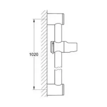 Dušas stienis Grohe Relexa 100 cm, hroms, 28621000 NEW