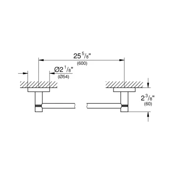 Dvieļu turētājs Grohe Essentials, Cool Sunrise, 40366GL1 NEW