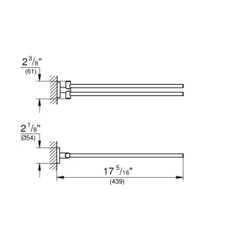 Dvieļu turētājs Grohe Essentials, Warm Sunset, 40371DA1 NEW
