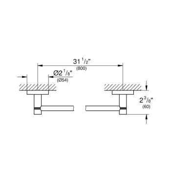 Dvieļu turētājs Grohe Essentials, supersteel, 40386DC1 NEW