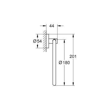 Dvieļu turētājs Grohe QuickFix Start, supersteel, 41174DC0 NEW
