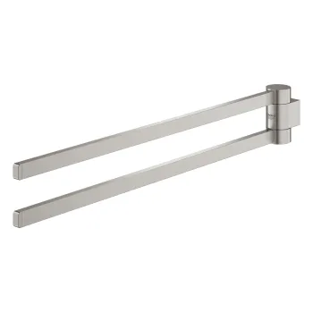 Dvieļu turētājs Grohe Selection, dubultais, rotējošs, supersteel, 41063DC0 NEW