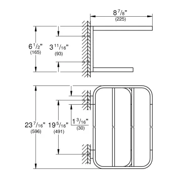 Dvieļu turētājs Grohe Selection, matēta Hard Graphite, 41066AL0 NEW