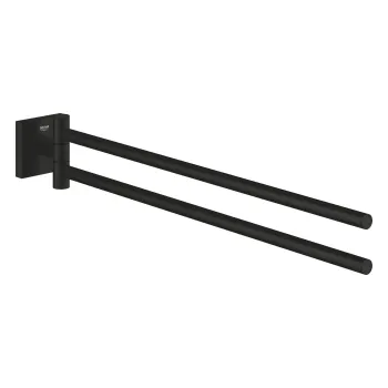 Dvieļu turētājs Grohe Start Cube, dubultais, garums 44 cm, matēts melns, 409762430 NEW