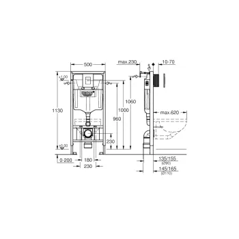Montāžas rāmis Grohe Rapid SL, Skate Cosmopolitan, hroms, 39859000 NEW