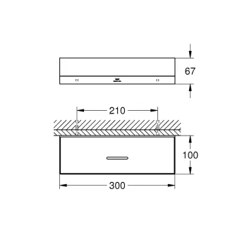 Plaukts Grohe Allure, garums 30 cm, matēta Cool Sunrise, 40966GN1 NEW